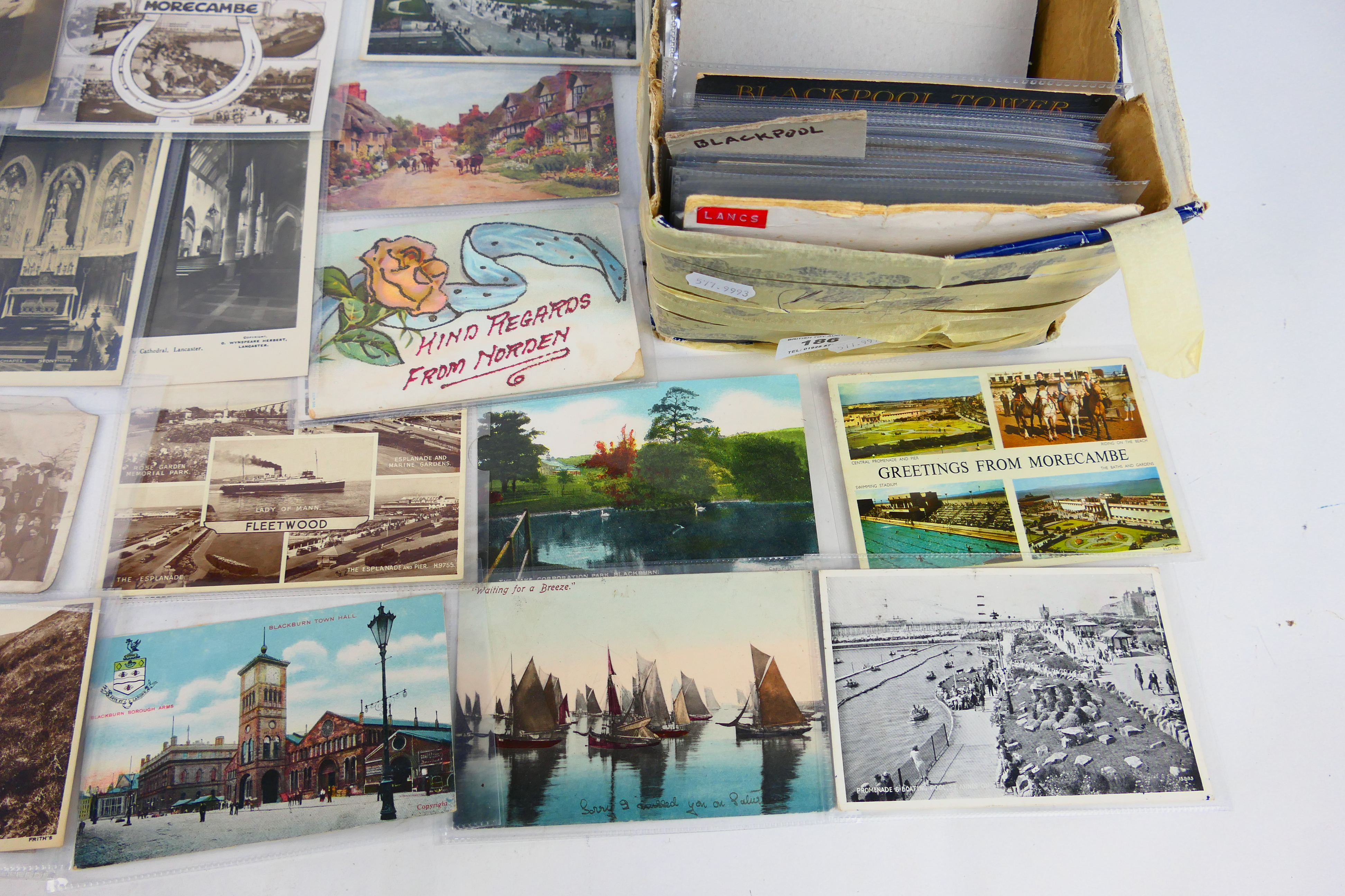Deltiology - In excess of 250 early to mid-period UK cards, categorised to include Lancashire, - Image 2 of 8
