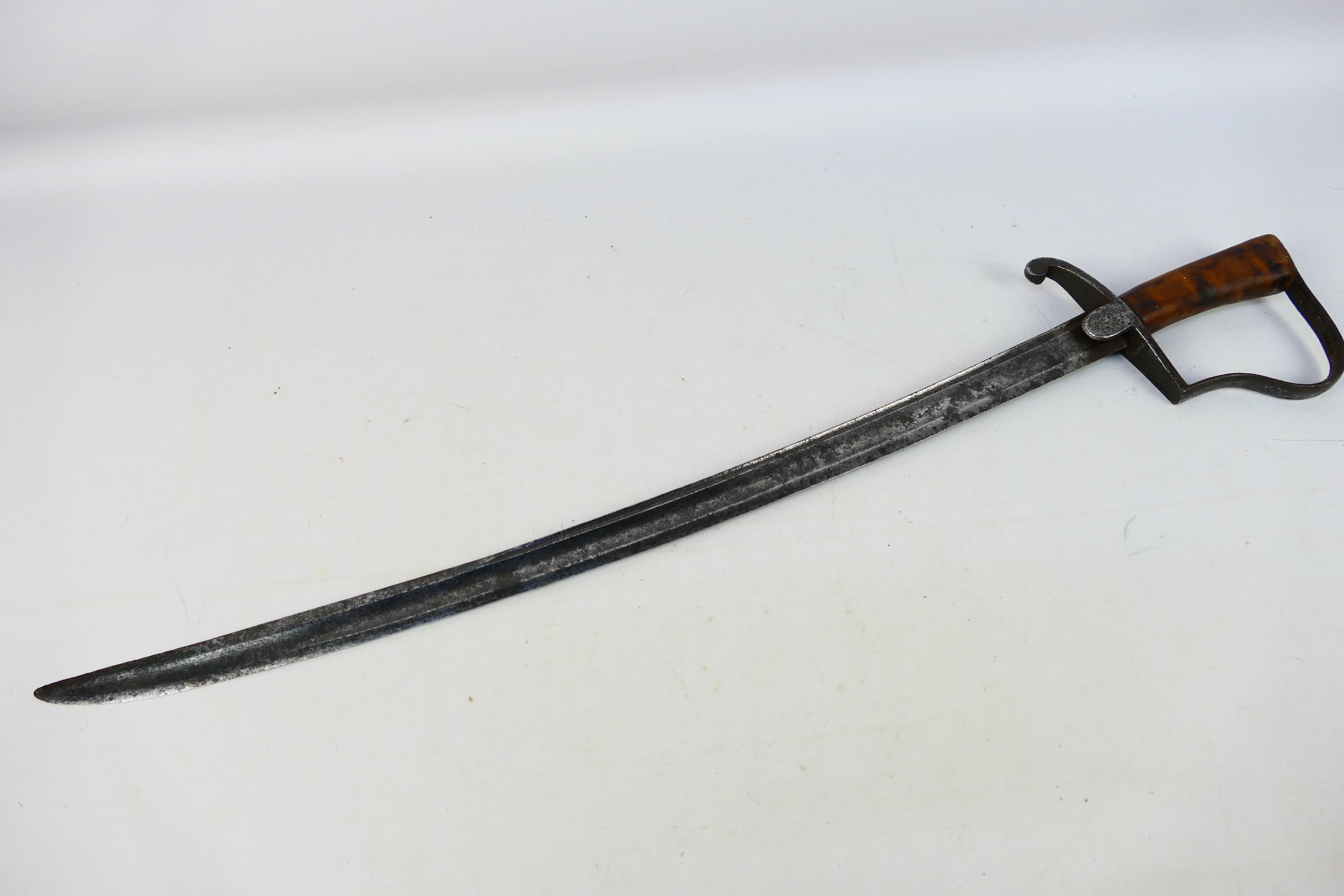 A short sword, believed late 18th century, 62 cm (l) blade,