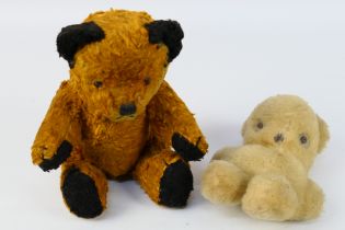 Unknown Maker - A mid century jointed Sooty Bear,