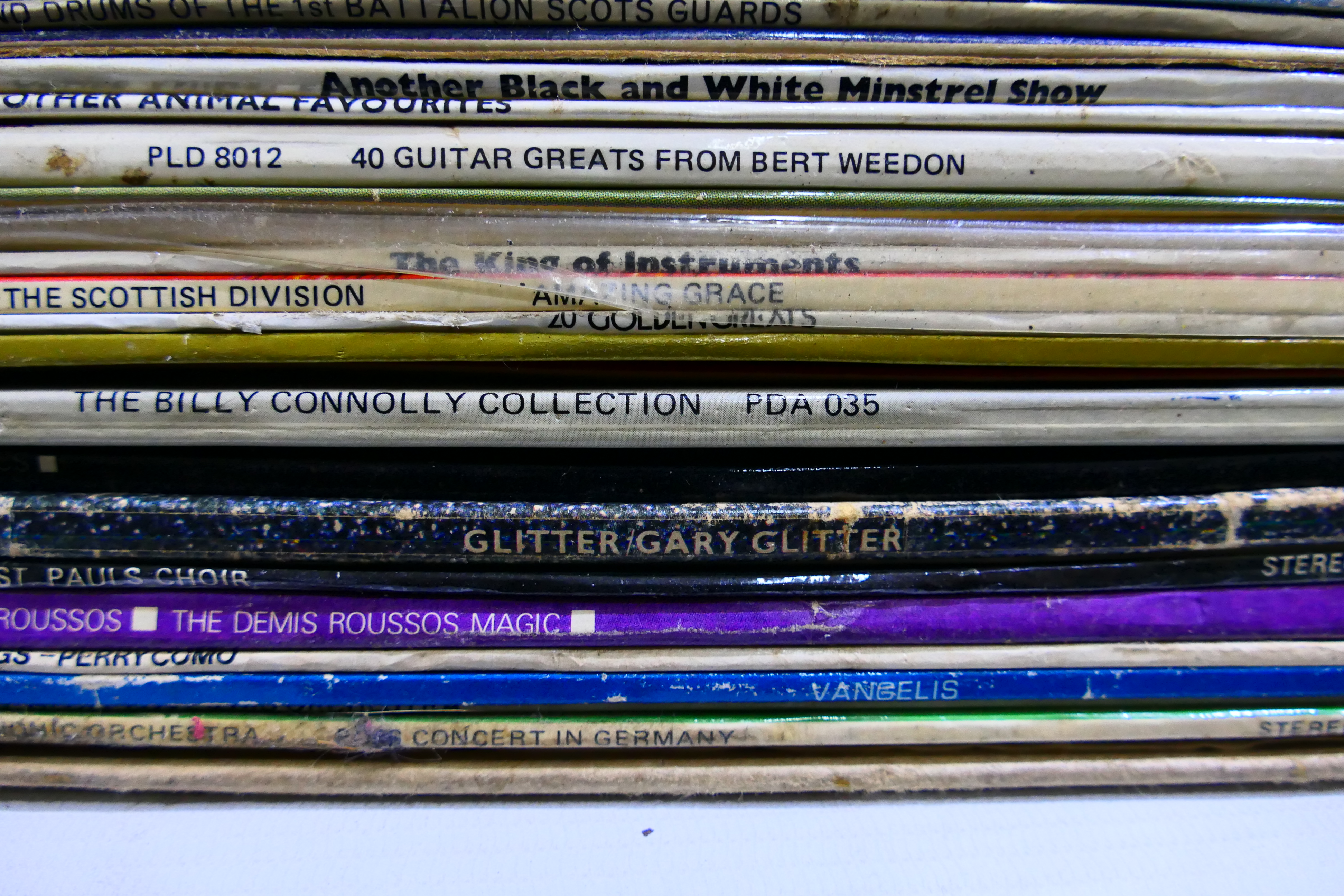 A collection of 12" and 10" vinyl records to include Billy Connoly, Herb Albert And His Friends, - Image 6 of 6