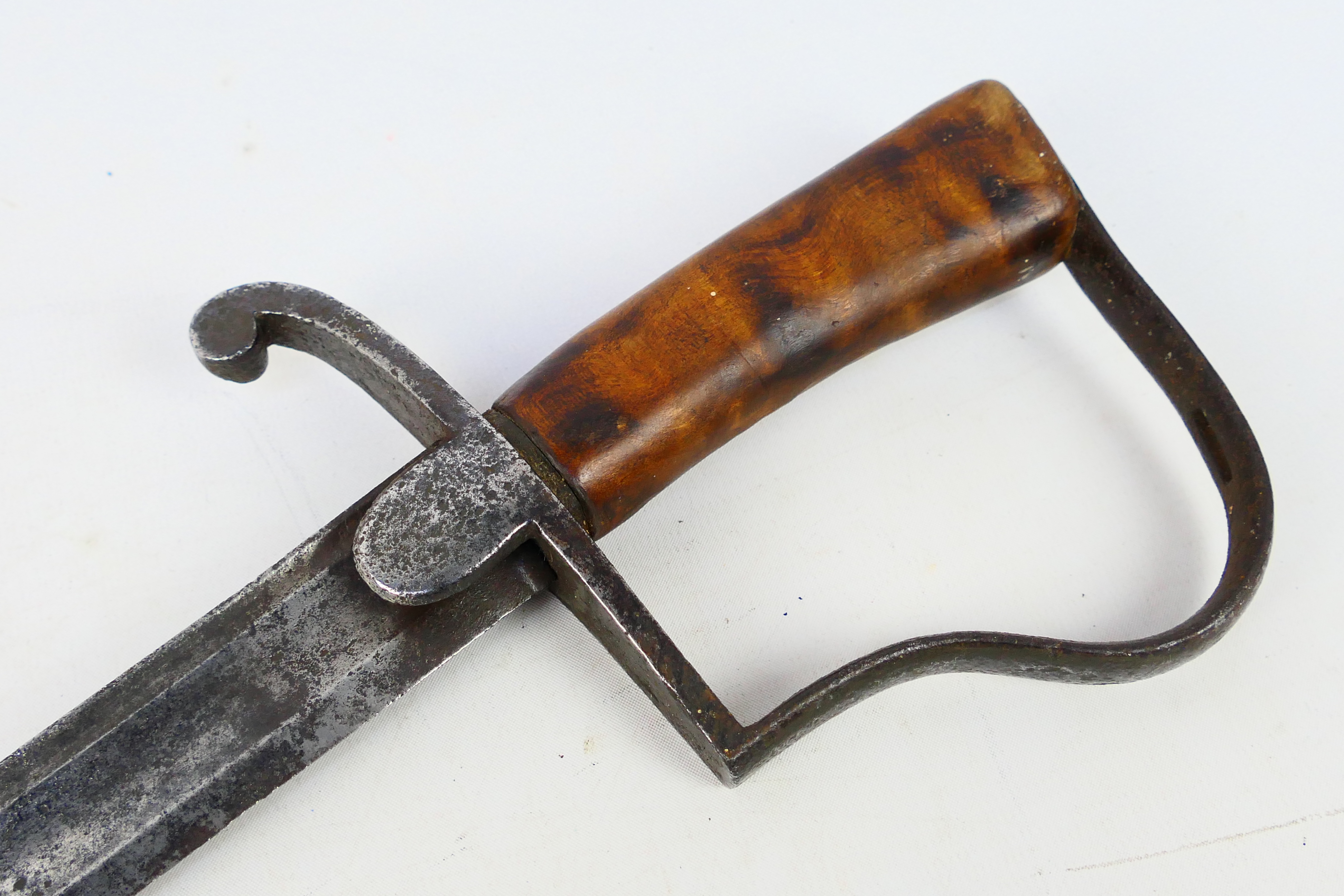 A short sword, believed late 18th century, 62 cm (l) blade, - Bild 2 aus 12