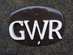 A GWR oval sign,