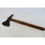 A 19th century British naval boarding axe, approximately 51 cm (l),