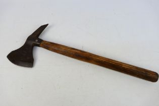 A 19th century British naval boarding axe, approximately 51 cm (l),