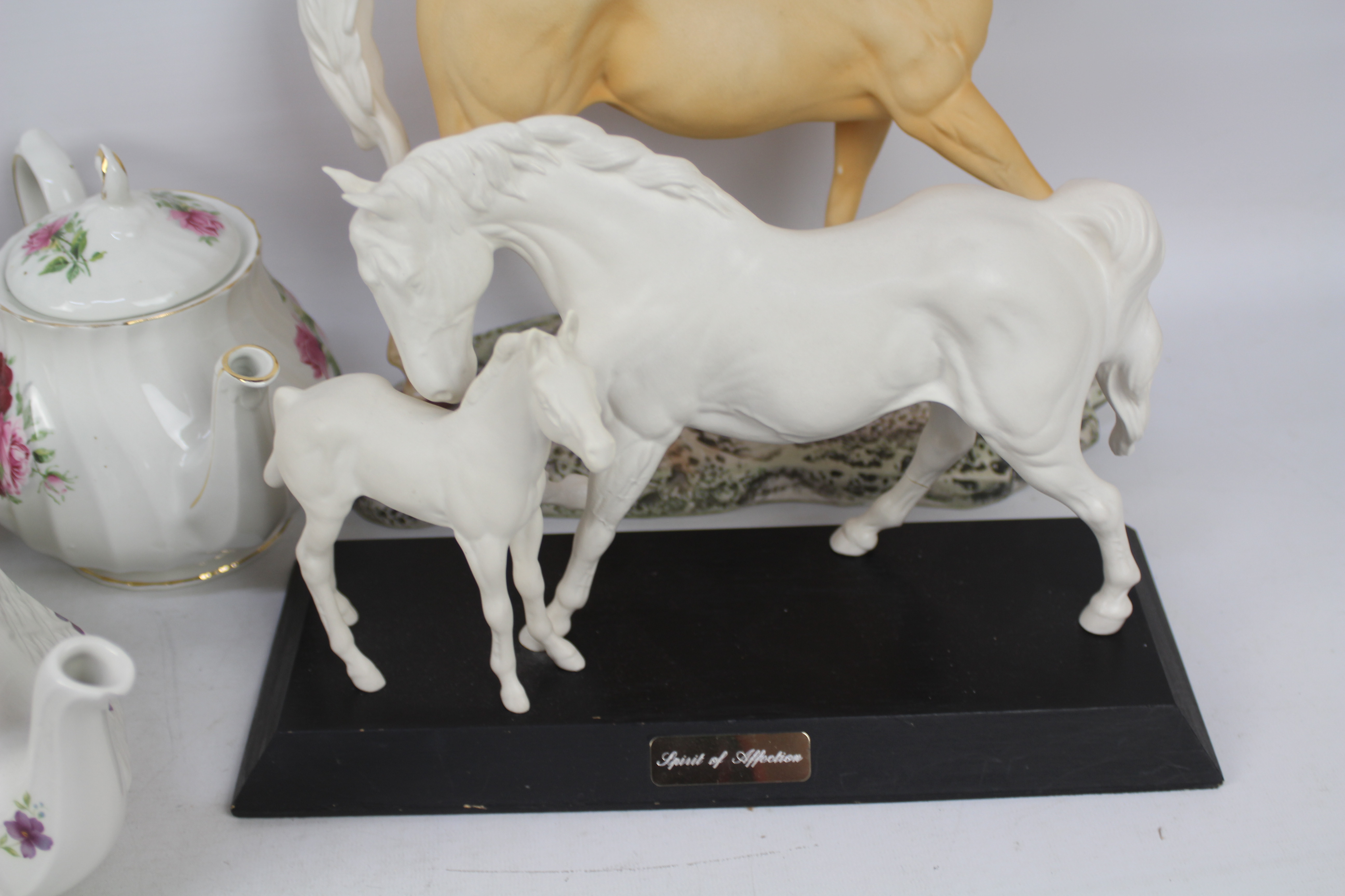 Ceramics to include teapots and two Beswick horse studies, - Image 2 of 4
