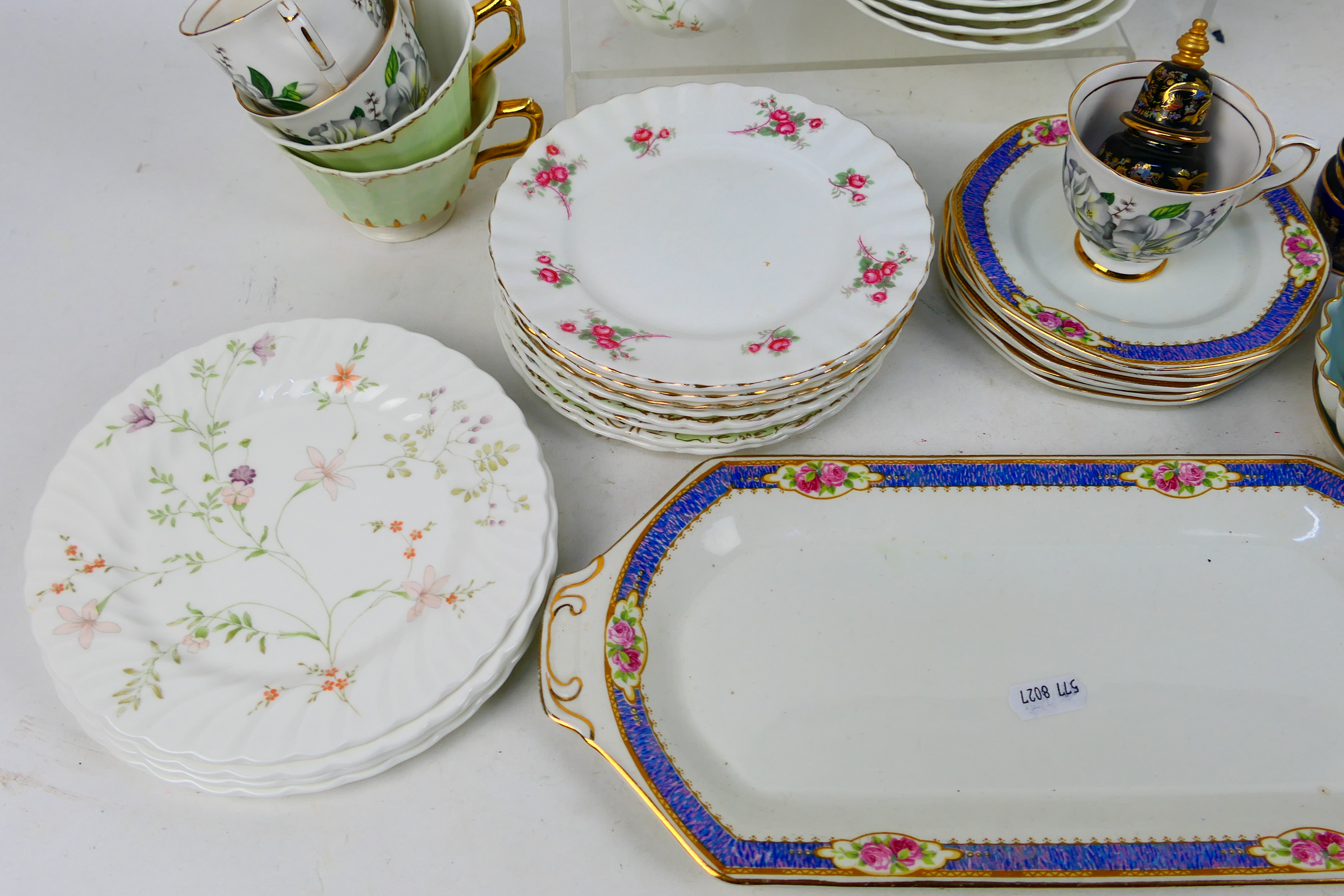 A collection of various tea wares to include Wedgwood, Royal Stafford, Royal Albert and similar. - Image 3 of 12