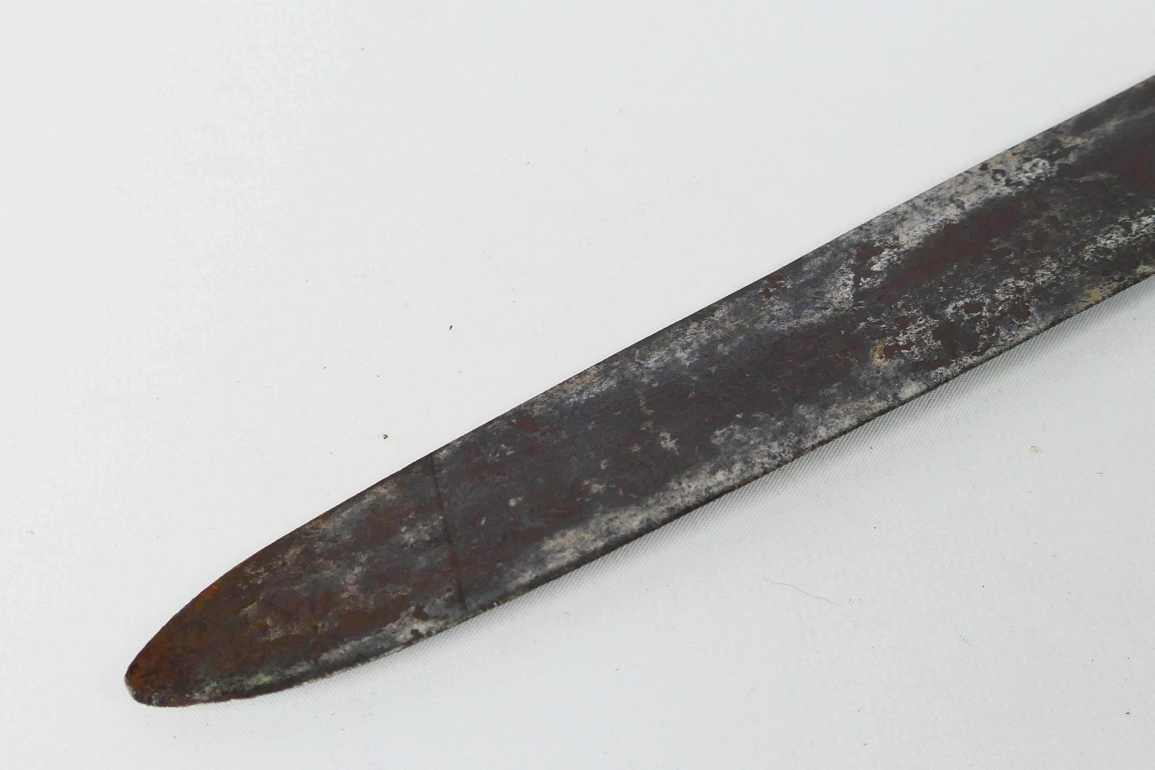 A late 18th or early 19th century North African Nimcha type sword, 93 cm (l) single edged blade, - Image 11 of 11