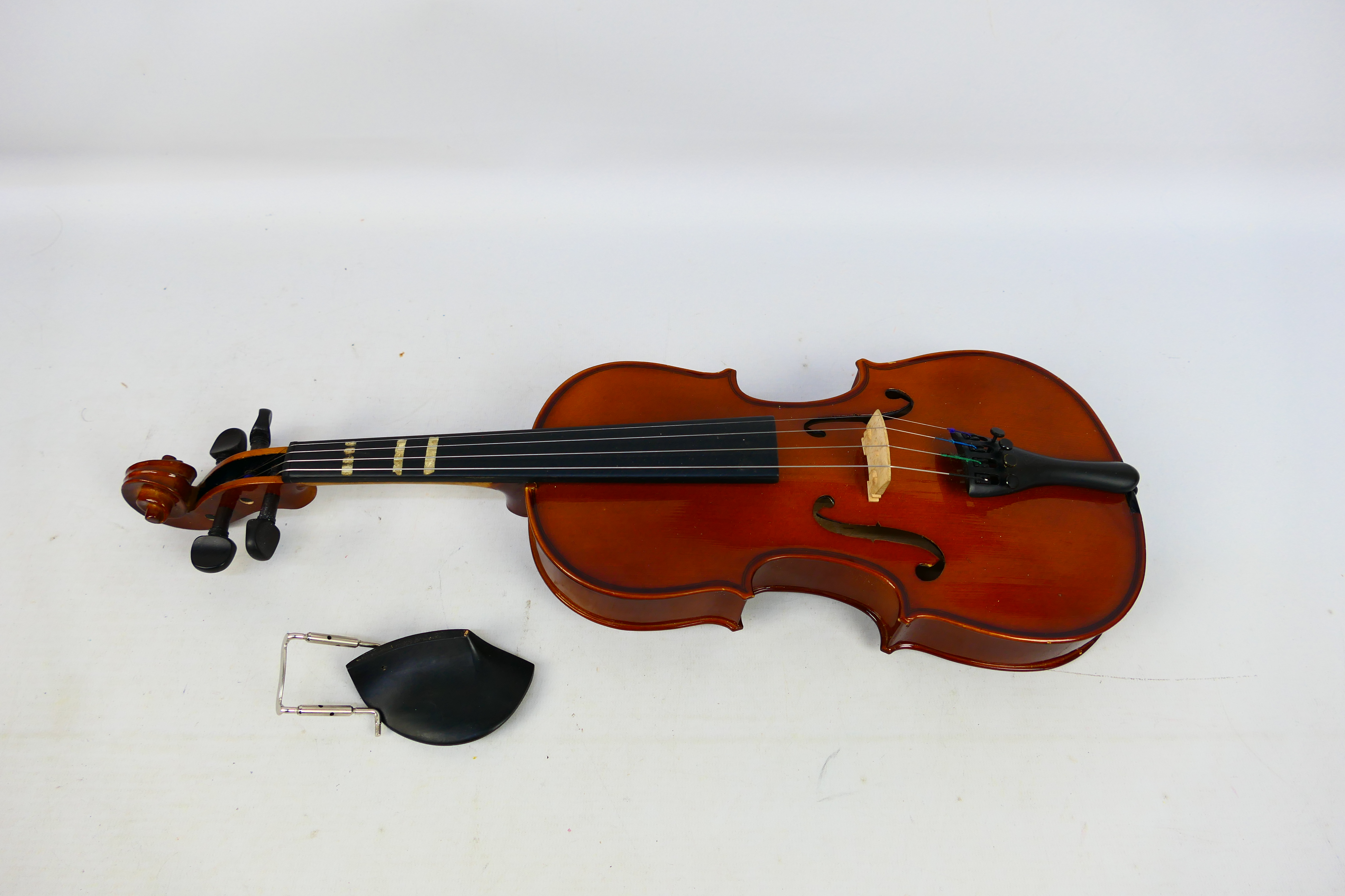 Two Stentor Student ST violins contained in carry cases. [2]. - Image 2 of 3