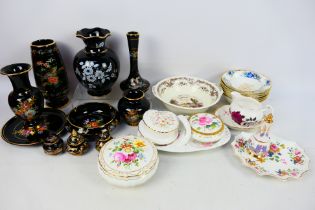 Mixed ceramics to include Royal Albert, Coalport, Paragon and similar.