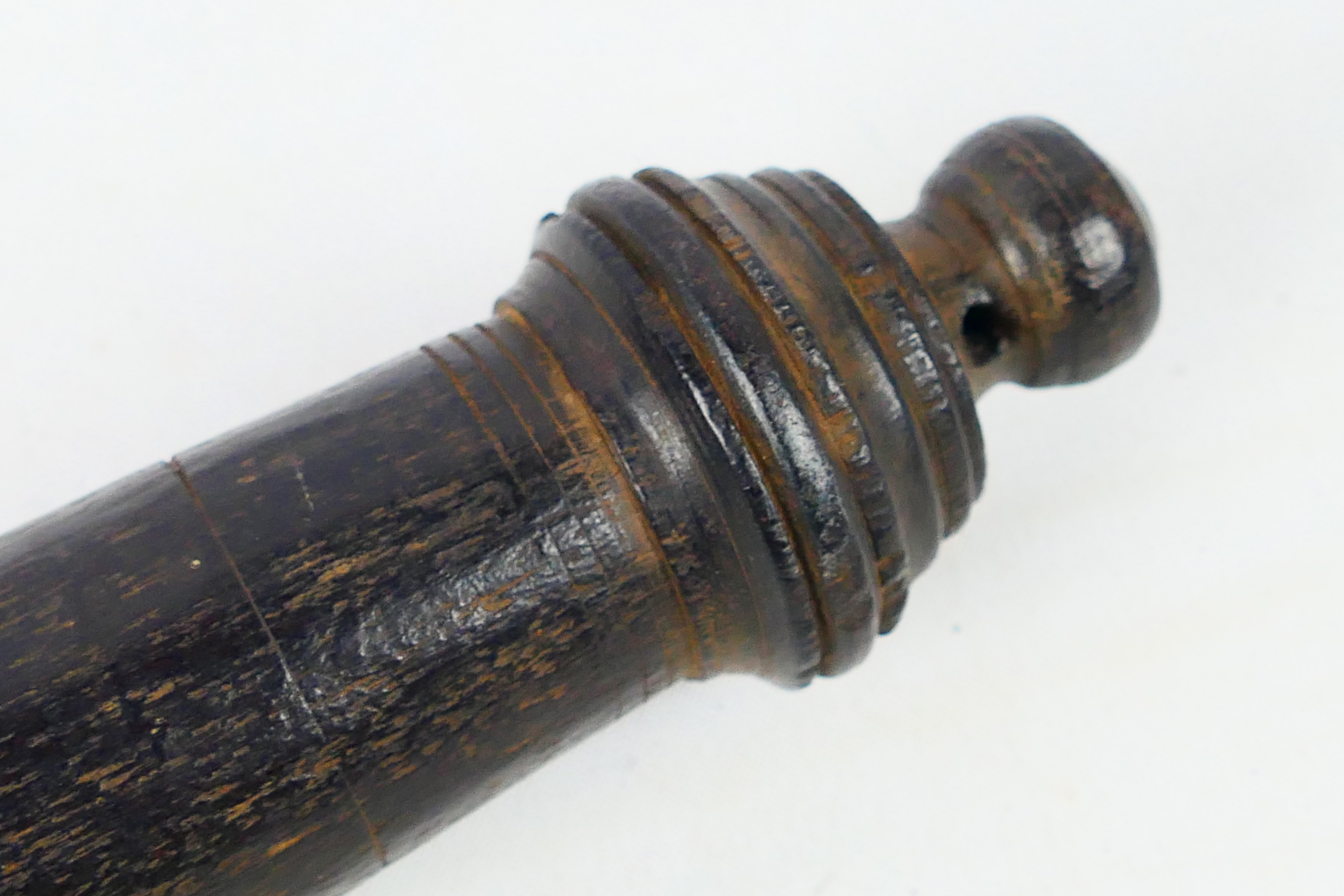 A 19th century turned wood truncheon, approximately 42 cm (l). - Image 5 of 9