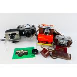 Photography - A collection of cameras to include a Chinon CS, Ilford Sportsman,