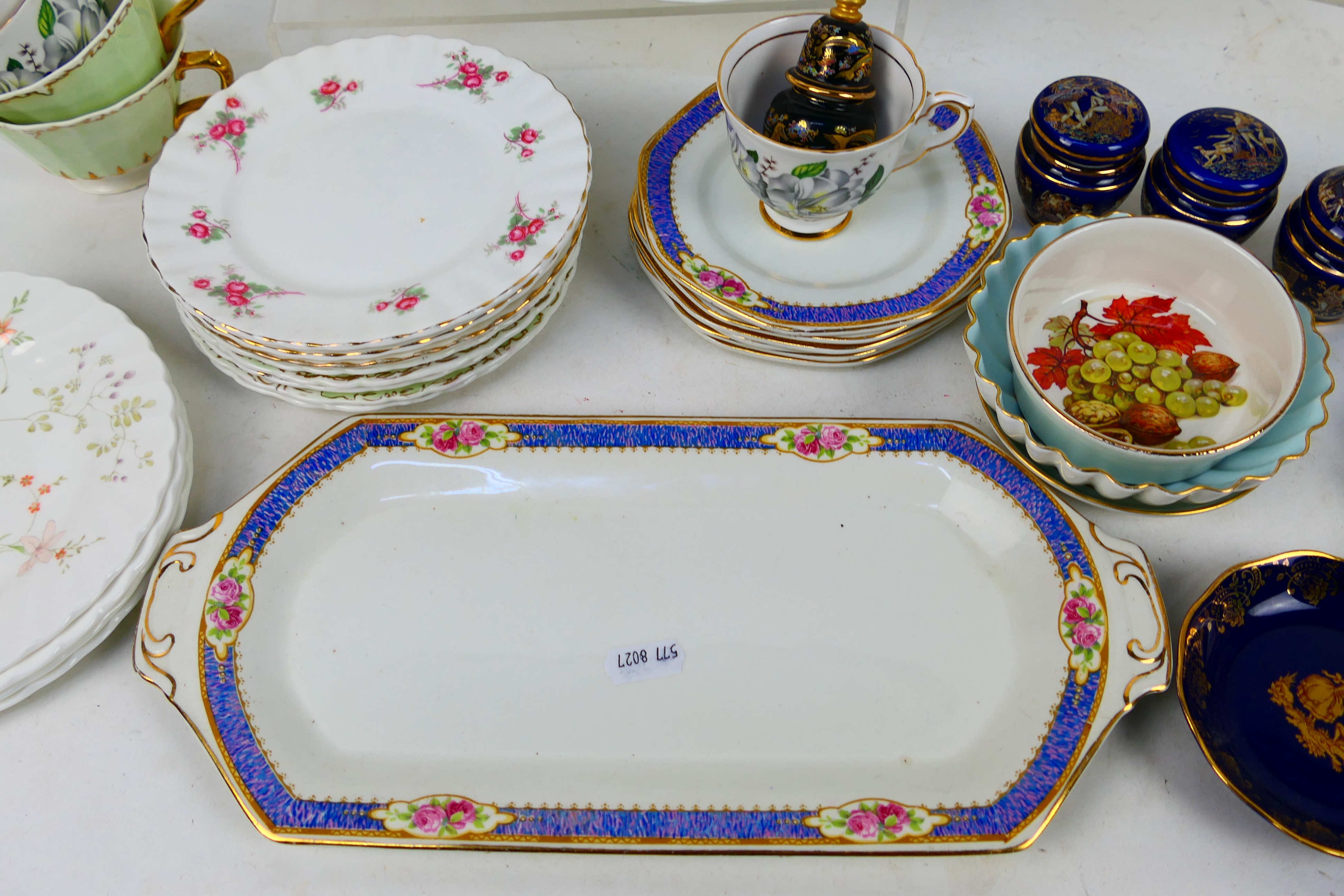 A collection of various tea wares to include Wedgwood, Royal Stafford, Royal Albert and similar. - Image 5 of 12