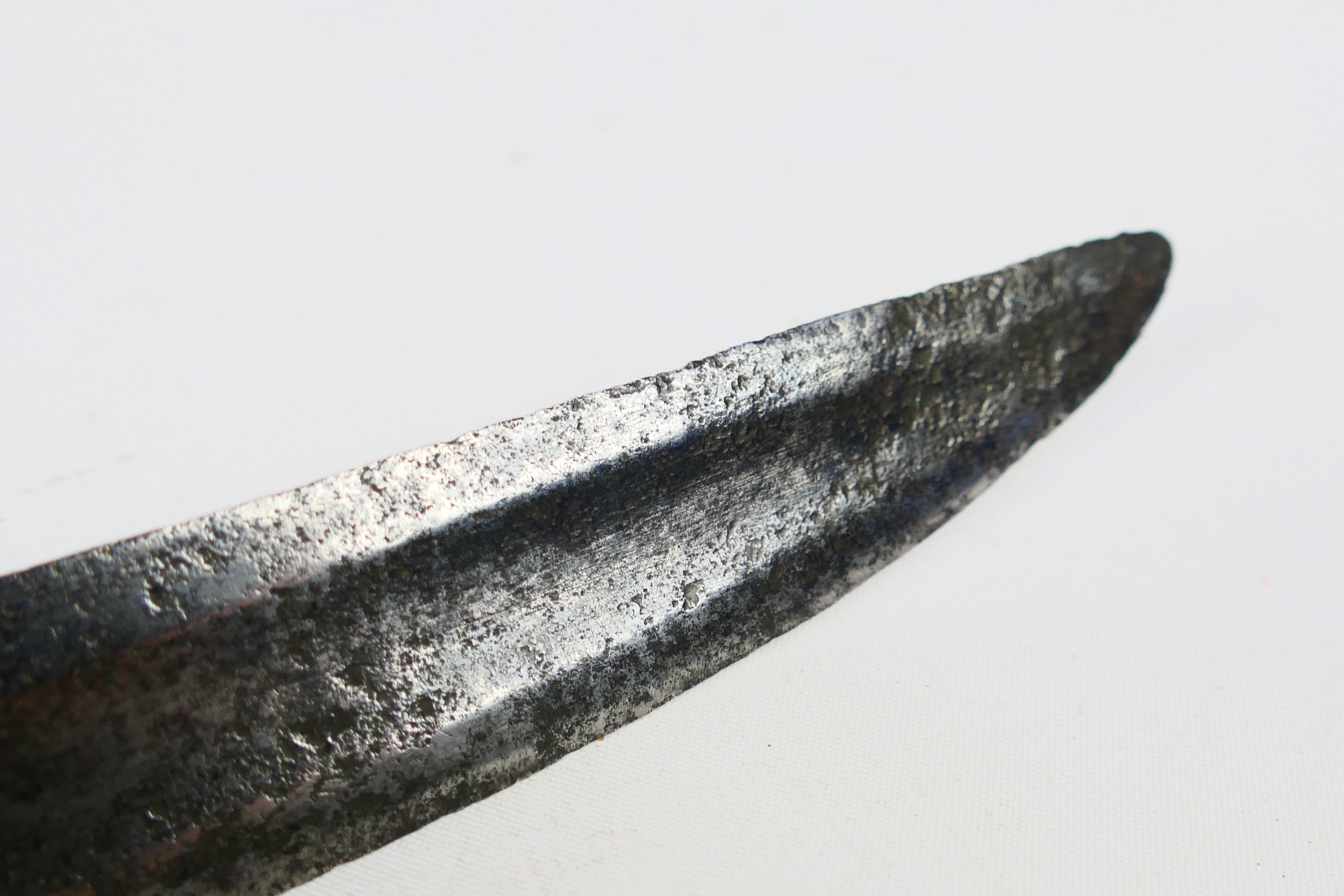 A short sword, believed late 18th century, 62 cm (l) blade, - Bild 9 aus 12