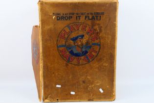 A large size vintage Players Navy cut cigarette retailers box, approximately 57 cm x 42 cm x 20 cm.