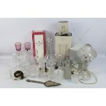 A collection of glassware, part boxed, to include Wedgwood, Dartington Crystal,