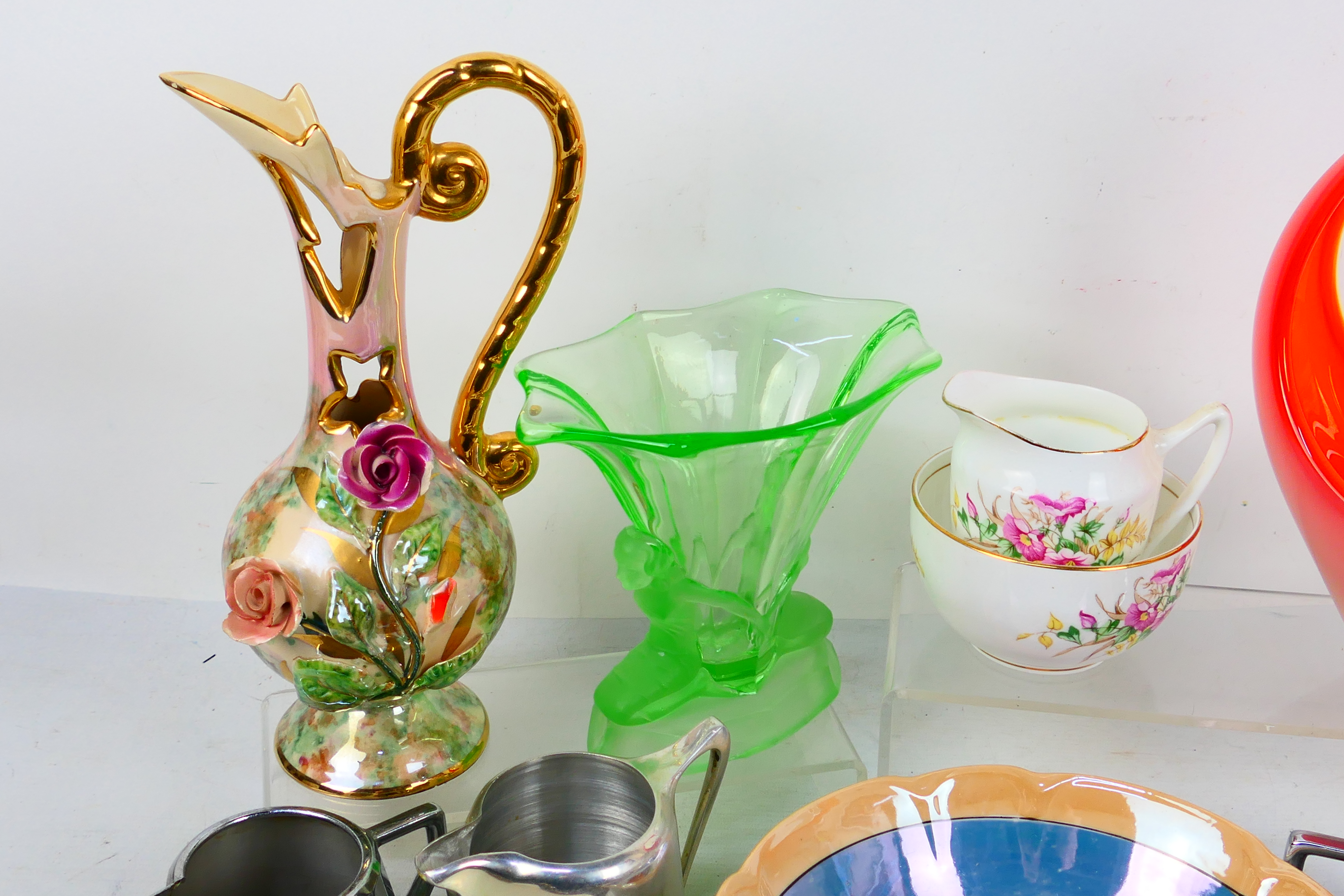 A mixed lot to include plated ware, ceramics, glassware and other. - Image 2 of 6