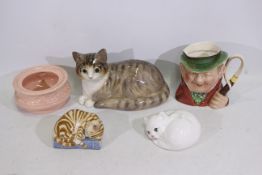 Beswick, Just Cats and Co, Clare McFarlane - Lot to include 3 x ceramic cats.