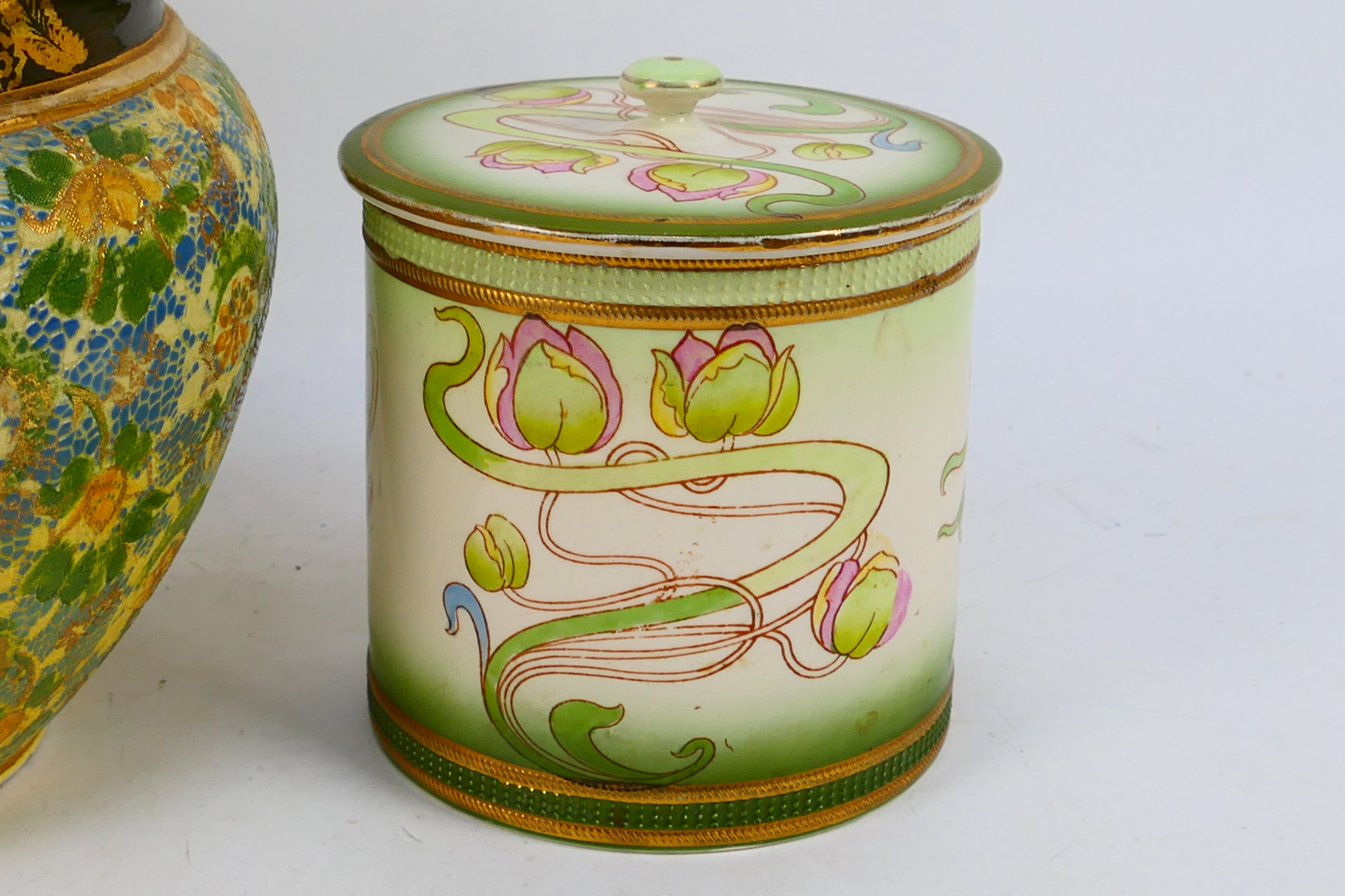 Lot to include a Doulton jardiniere with - Image 2 of 8
