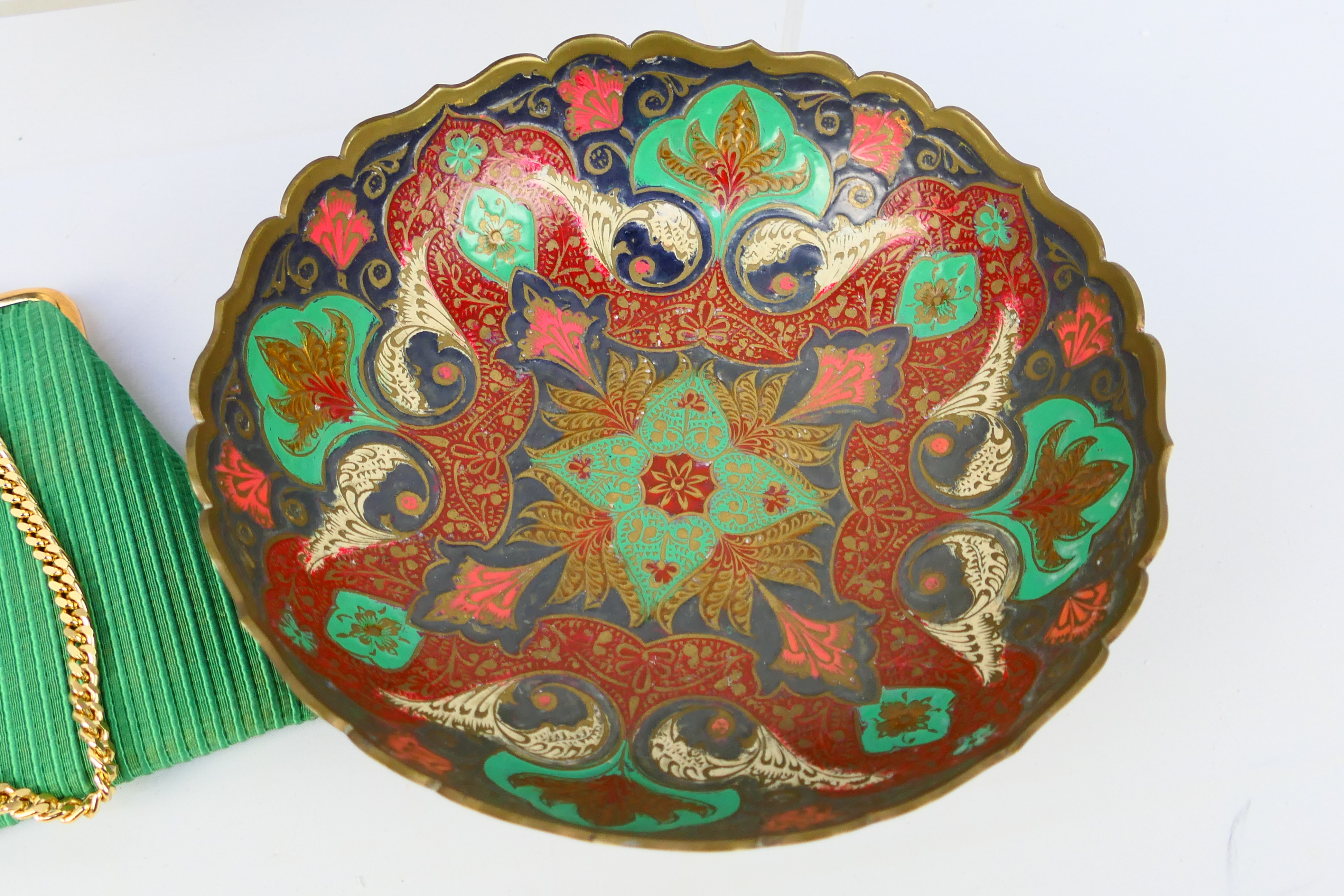 Lot to include a cloisonne ashtray, Asian metal bowl, - Image 8 of 10