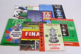 FA Cup Final Football Programmes, Contains 1965, 1971, 1974, 1977, 1986,