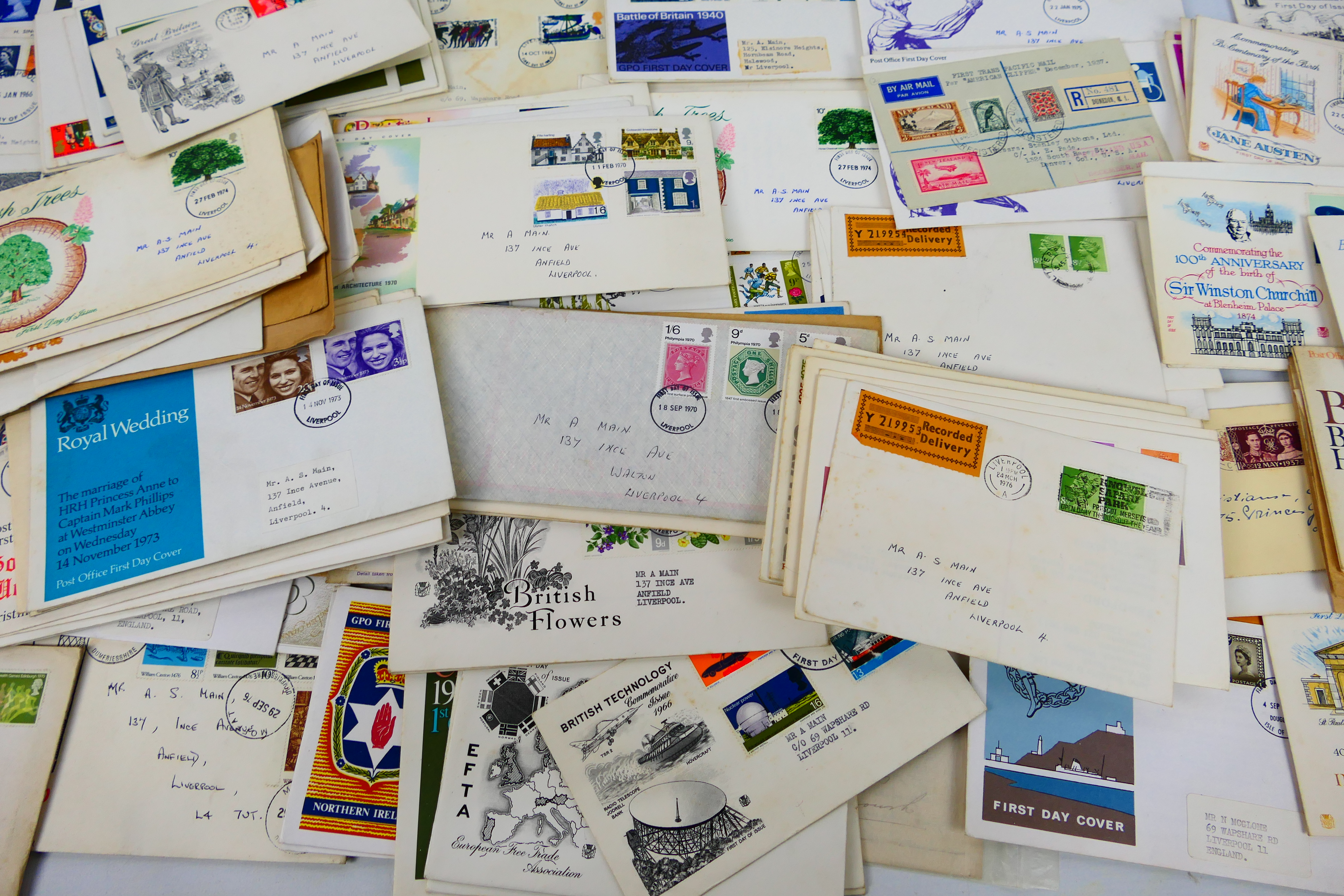 Philately - A quantity of covers and fir - Bild 5 aus 7