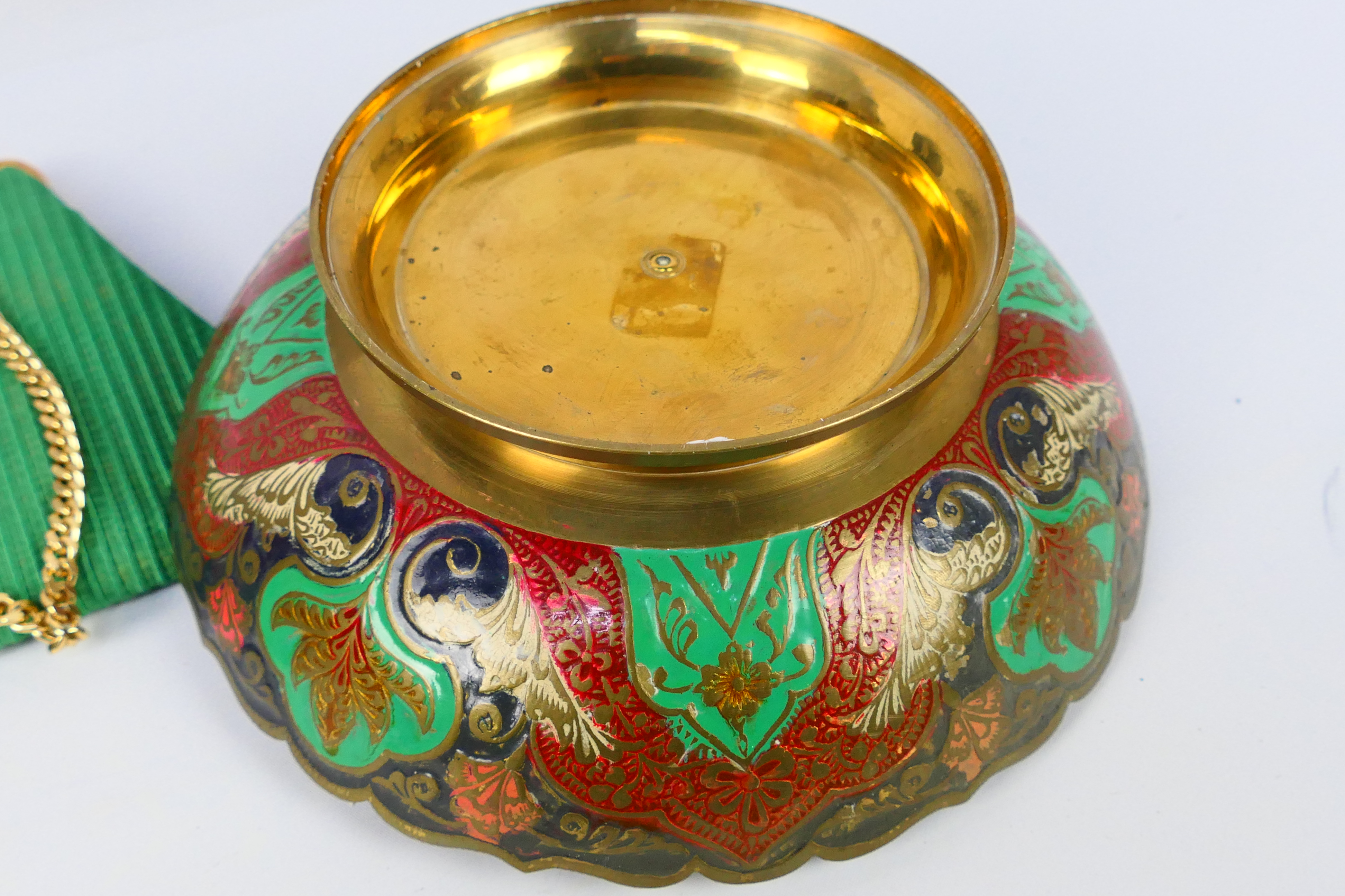 Lot to include a cloisonne ashtray, Asian metal bowl, - Image 9 of 10
