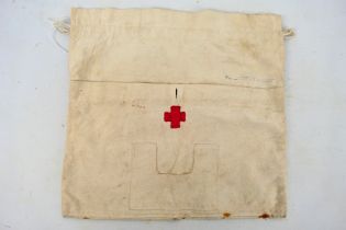 A vintage Argentinian medic's bag, 31 cm x 32 cm.