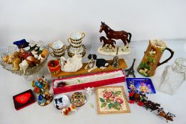 A mixed lot to include ceramics, glassware, collectables and other.