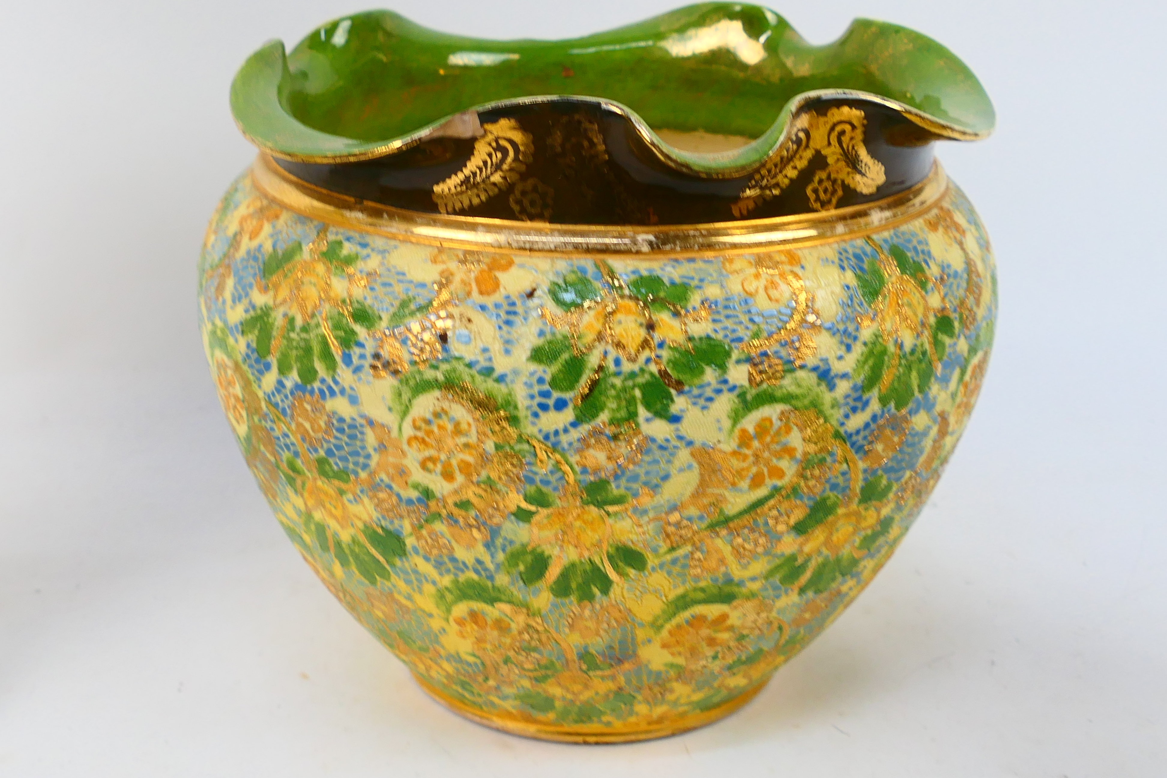 Lot to include a Doulton jardiniere with - Image 6 of 8