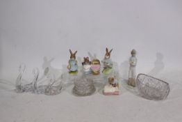 Royal Albert, Other - 4 x ceramic Royal Albert Beatrix Potter figurines including Peter Rabbit.