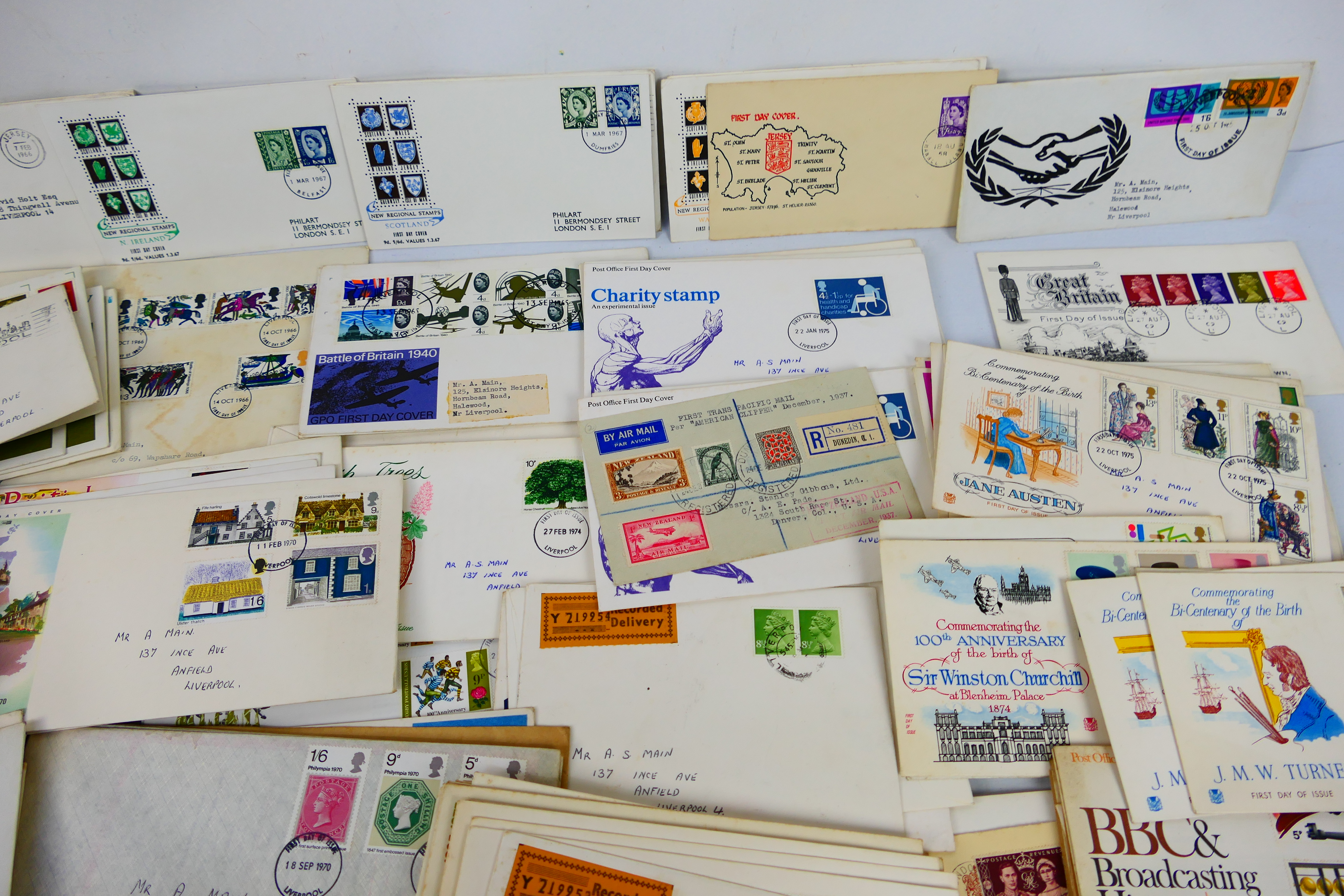 Philately - A quantity of covers and fir - Bild 4 aus 7