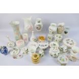 A collection of decorative ceramic wares to include Wedgwood Wild Strawberry, Aynsley and similar.