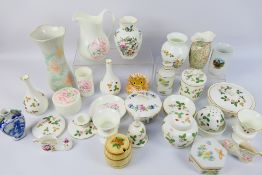 A collection of decorative ceramic wares to include Wedgwood Wild Strawberry, Aynsley and similar.