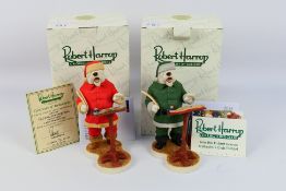 Robert Harrop - Doggie People - A pair of Robert Harrop resin figurines of Old English Sheepdog