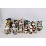 The Leonardo Collection, Regency Fine Arts, Roy Kirkham Pottery, Other - 16 x Toby Jugs,