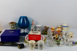 Titian Ware, Chokin, The Regal, Dema, Other - A mixed lot of ceramics, glassware, ceramic figures,