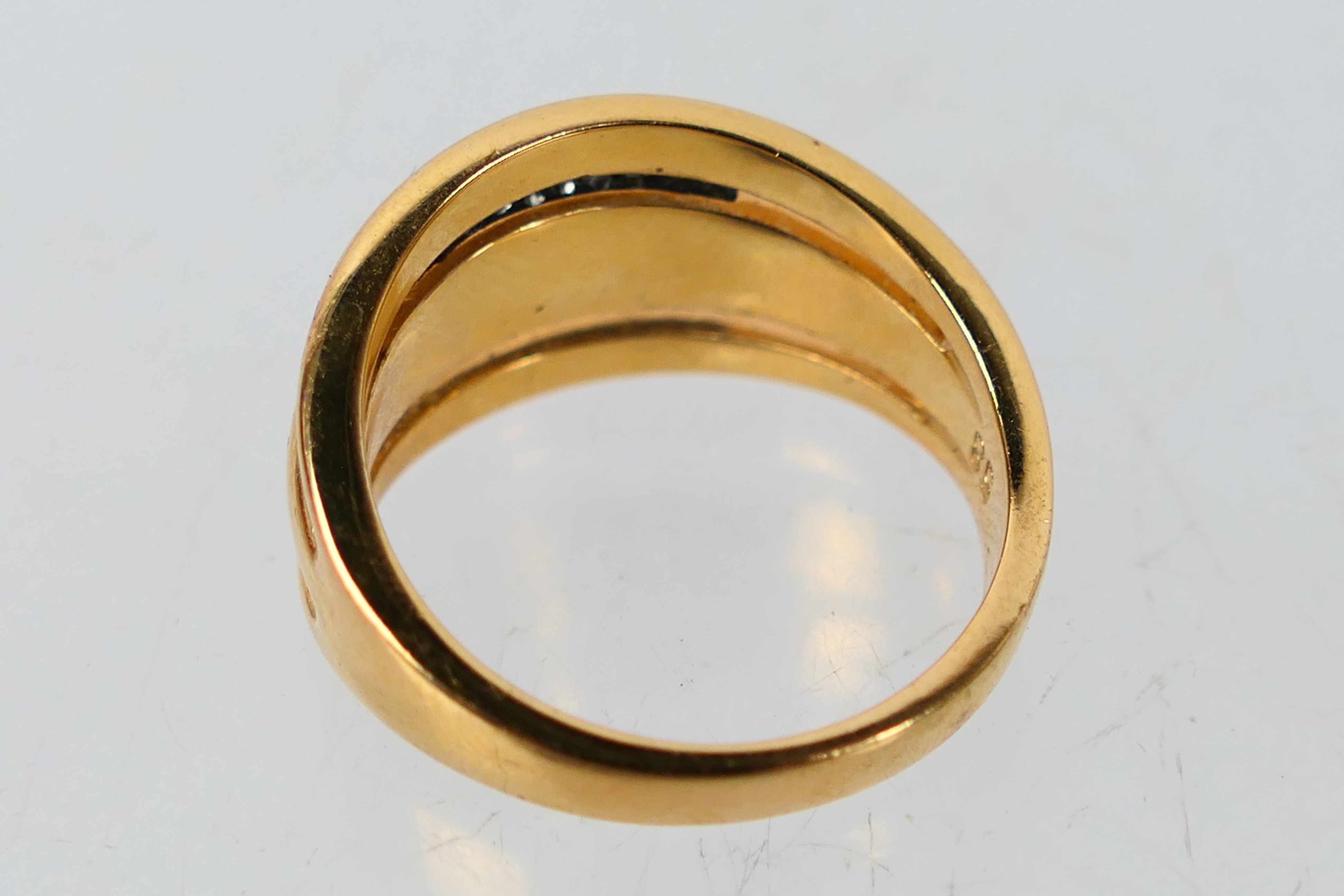 Swarovski - A boxed Swarovski #5124164 Cypress black rose gold plated ring. - Image 3 of 7
