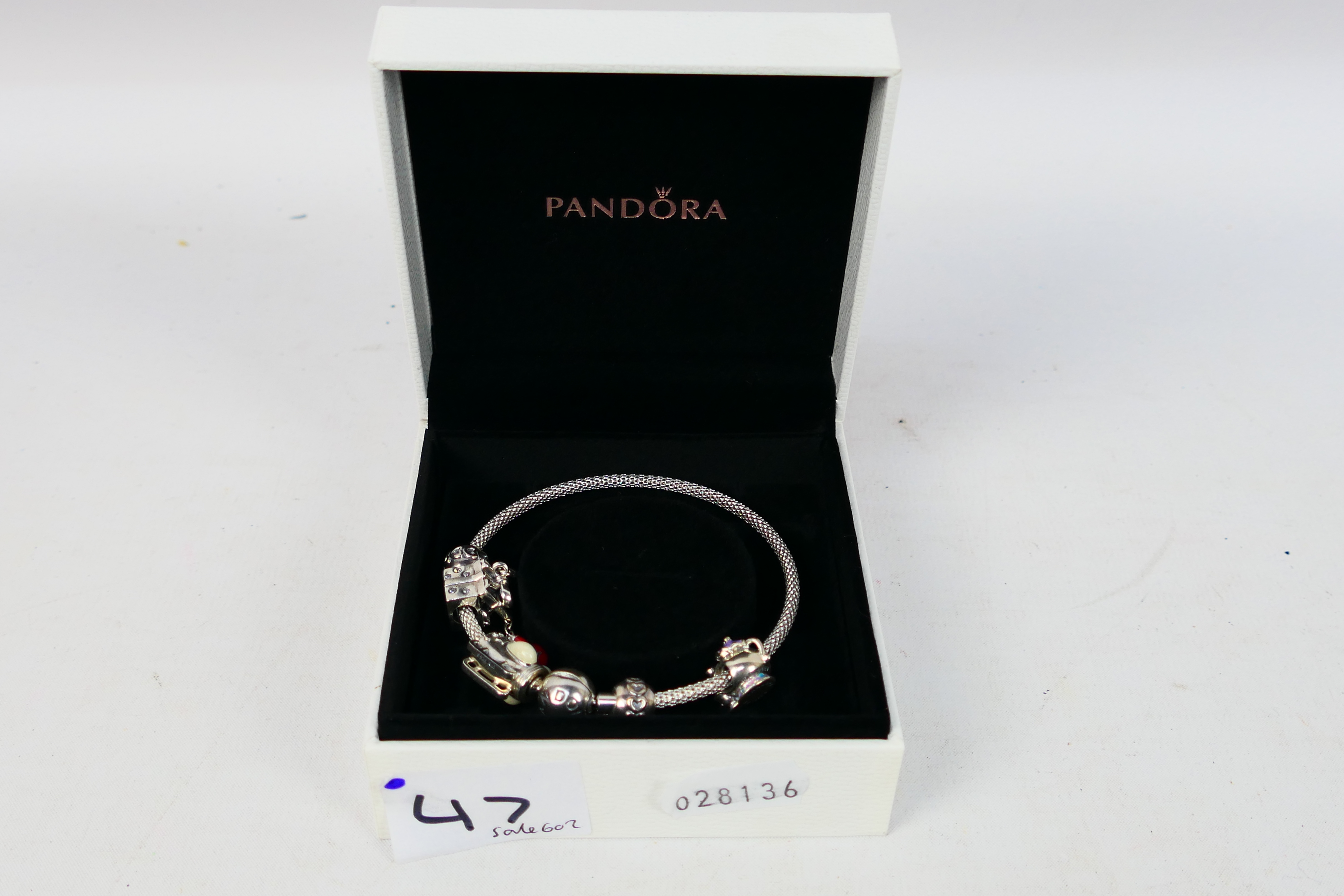 Pandora - A boxed Pandora bracelet with - Image 7 of 7