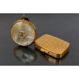 Estee Lauder - Revlon - A vintage Estee Lauder Honey Glow compact with a mother of pearl style