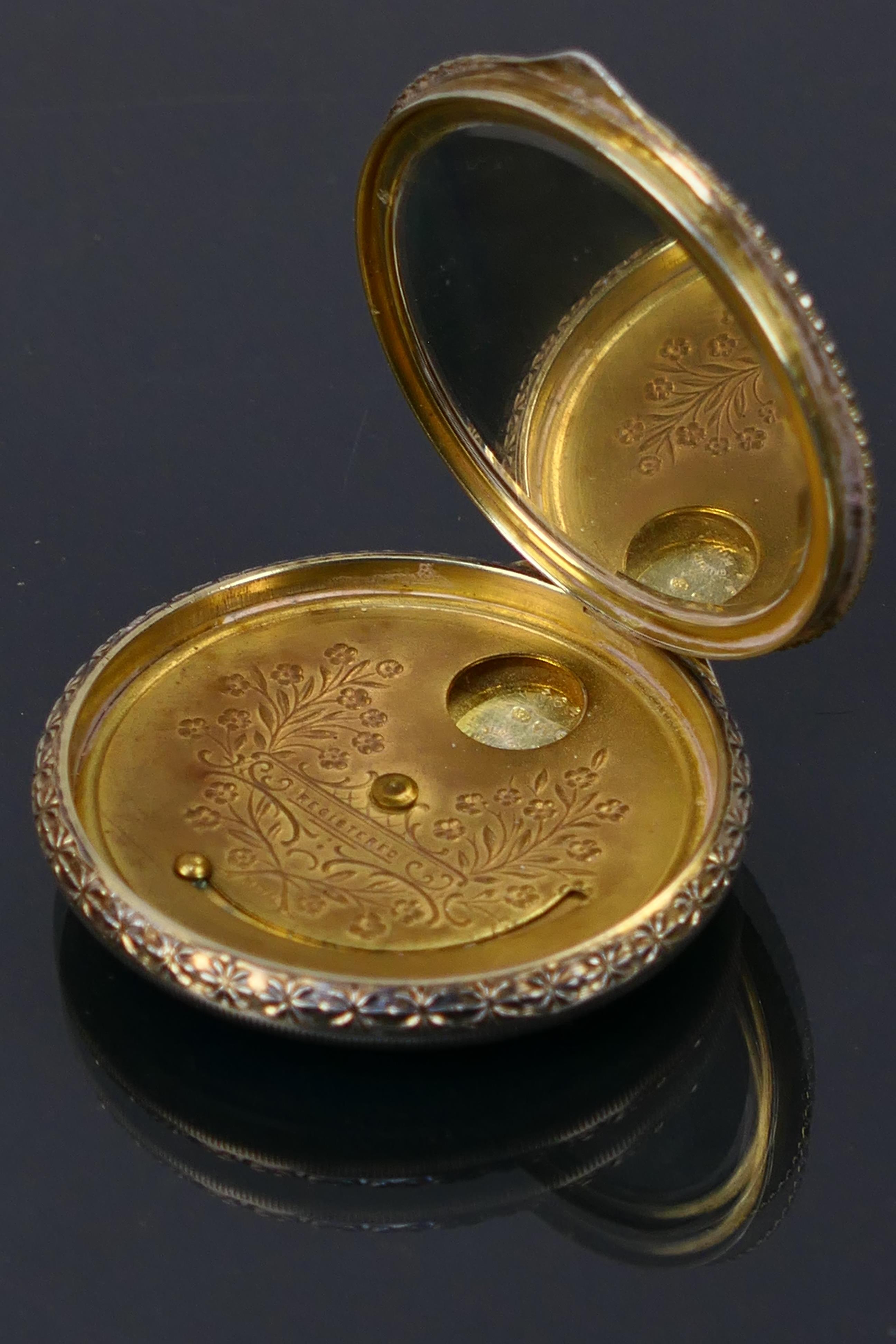 An Austrian silver (935 fineness) and enamelled powder compact. - Image 7 of 11