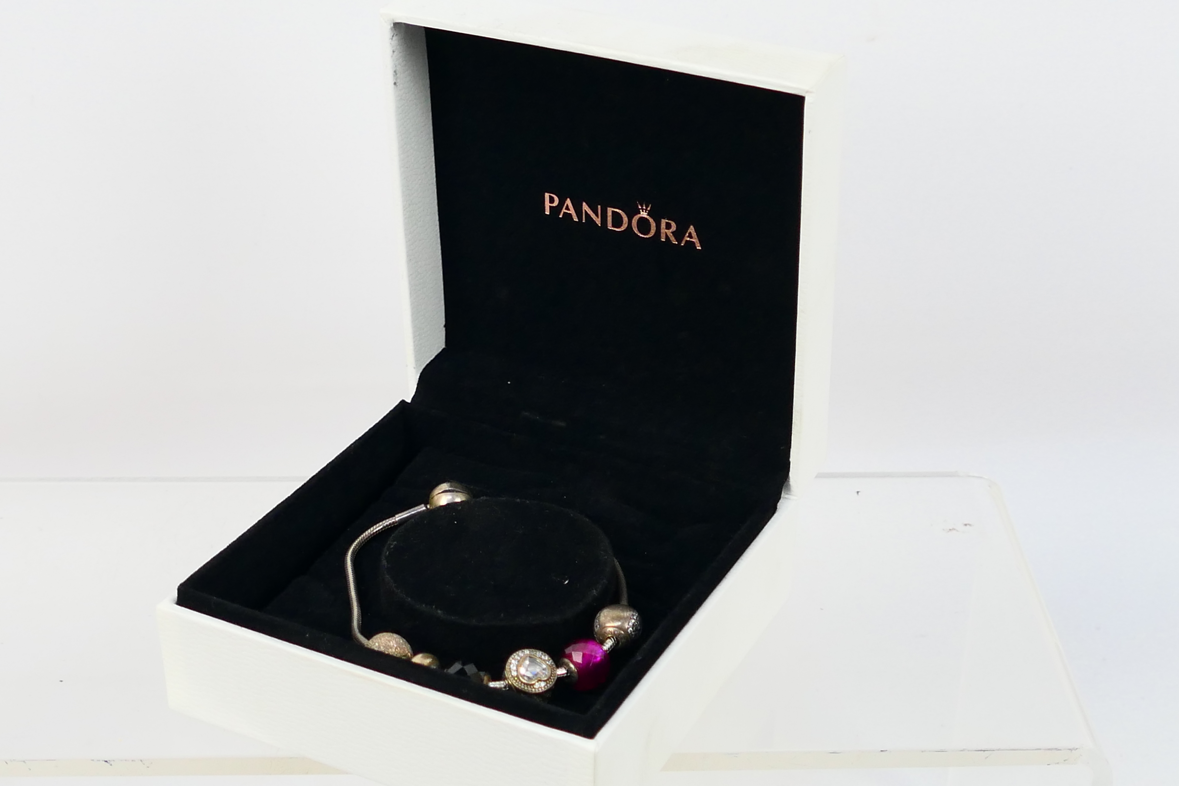Pandora - A boxed Pandora bracelet with - Image 6 of 6