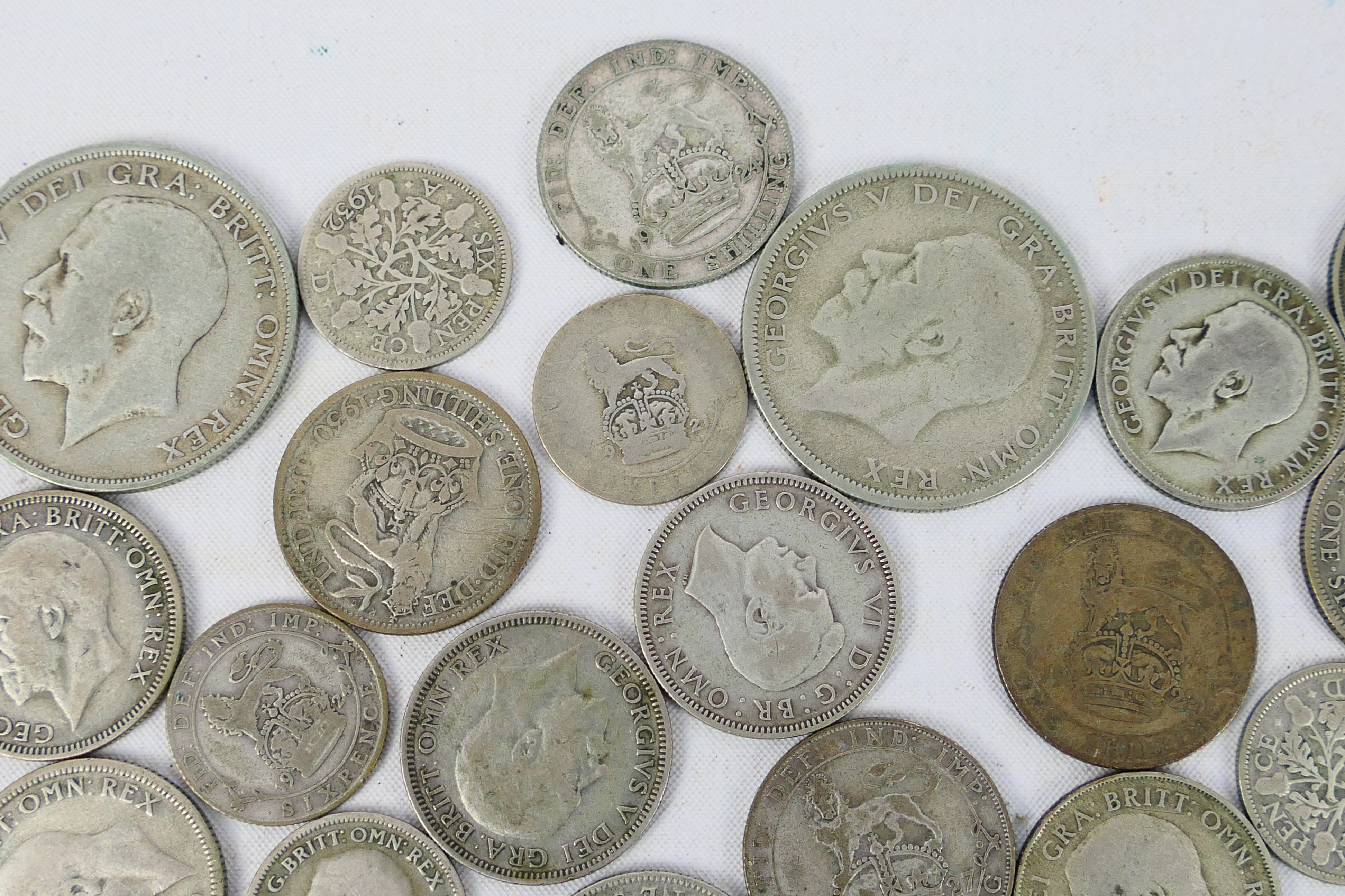 A collection of silver content coins (500 fineness), George V and later, approximately 358 grams. - Bild 3 aus 11