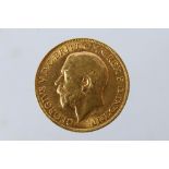 Gold Sovereign - George V sovereign (full), 1911, 8 grams.