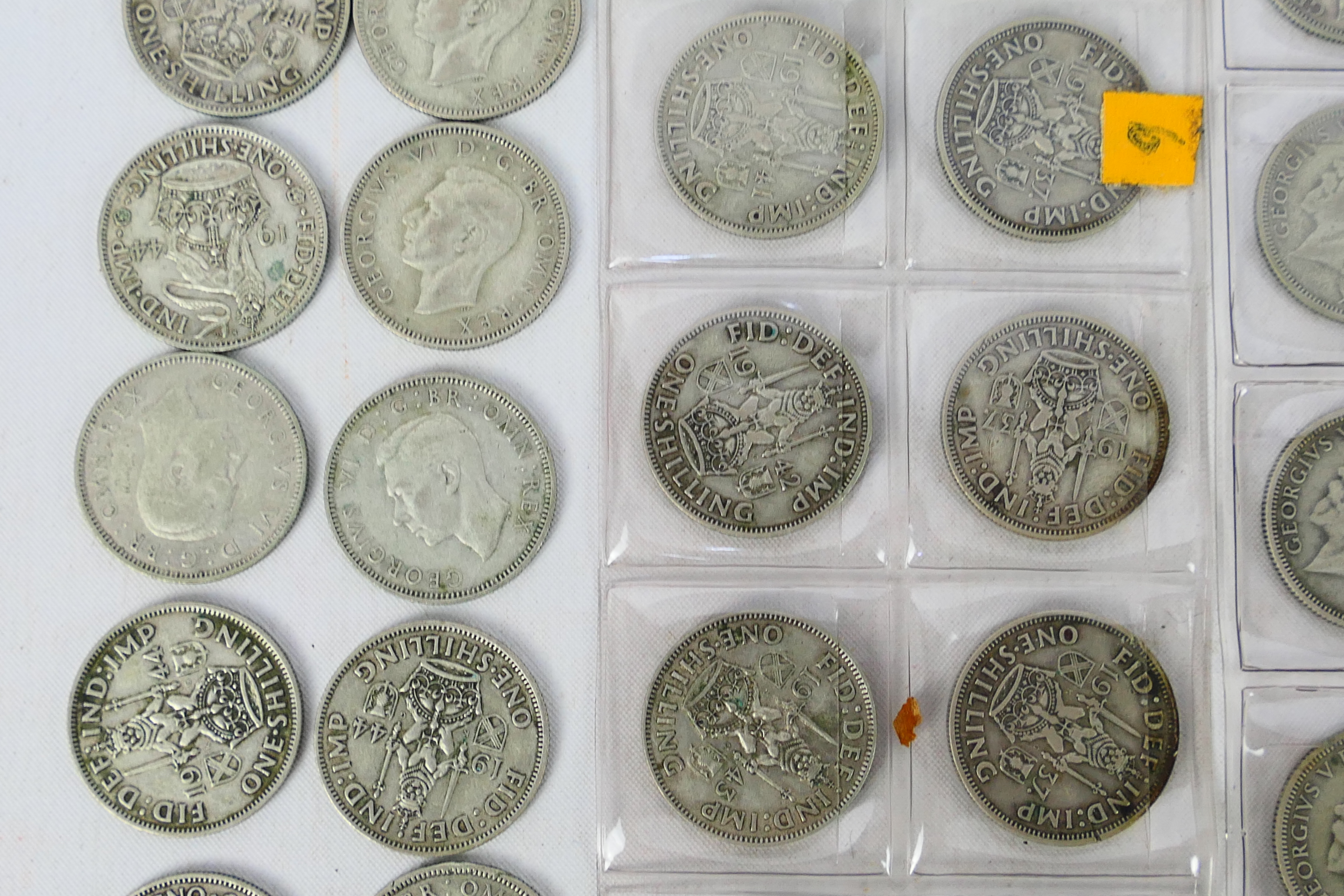 A collection of silver One Shilling coins (500 fineness), approximately 540 grams. - Bild 4 aus 13