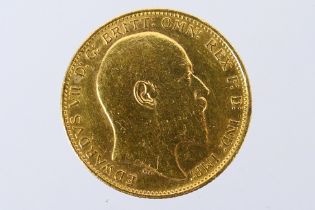 Edward VII - Gold sovereign (full), 1902