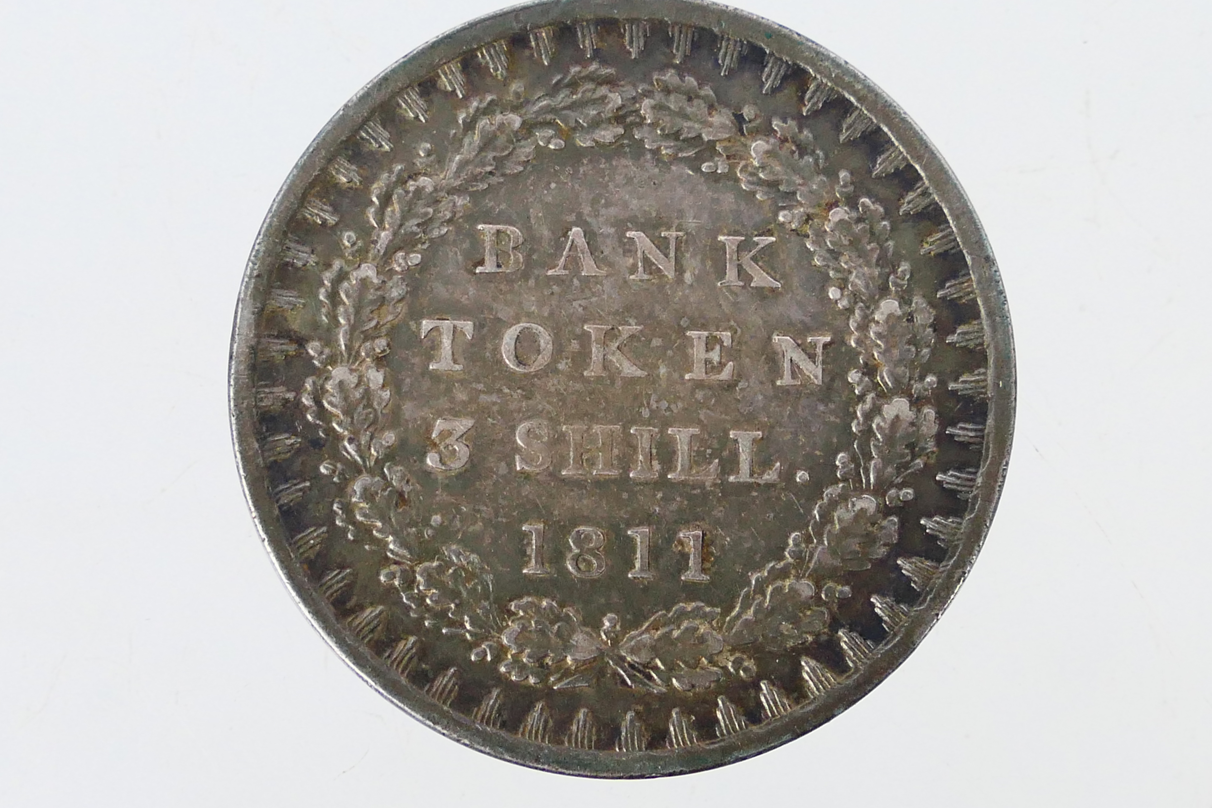 George III (1760-1820), silver Bank Toke - Bild 2 aus 2