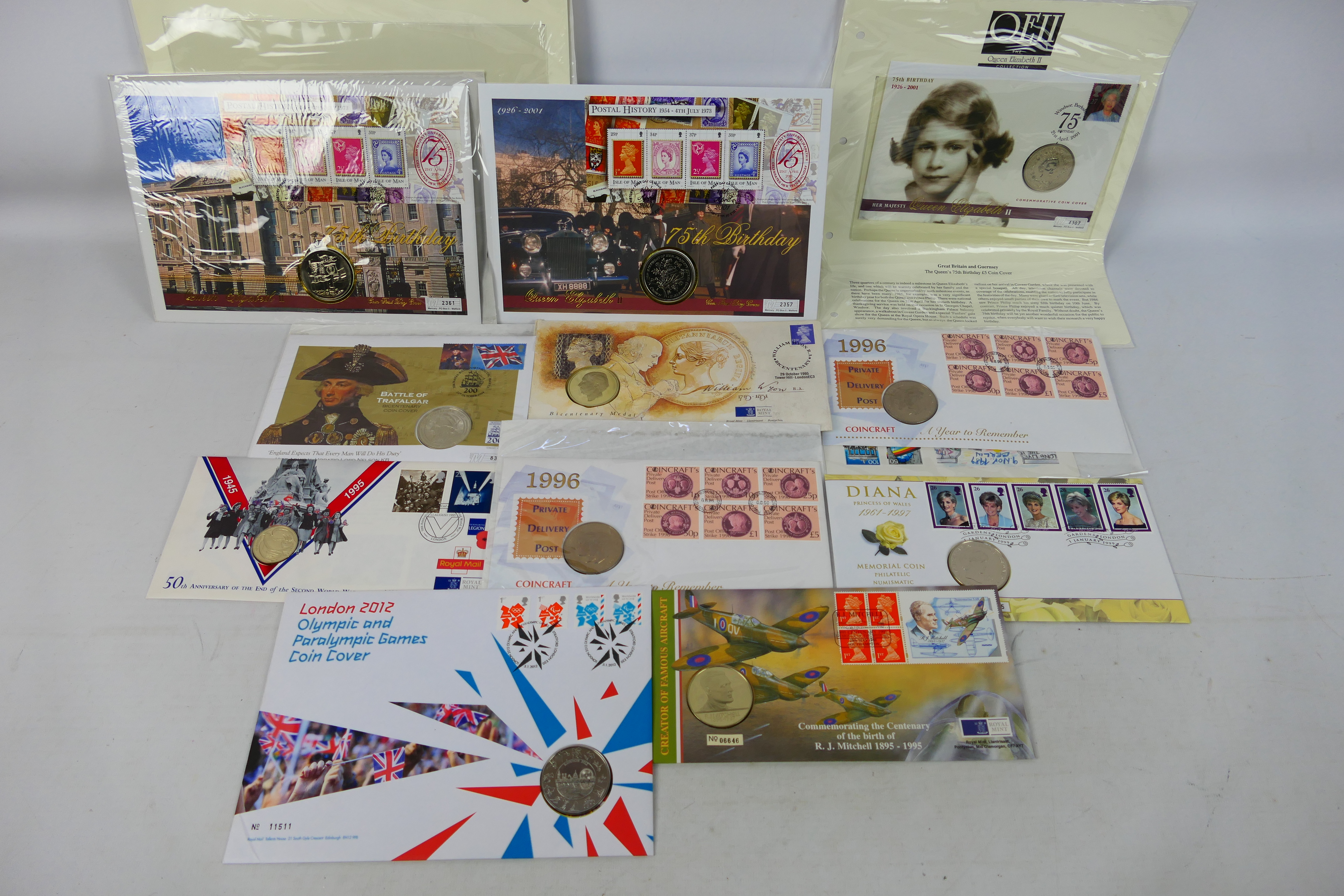 A collection of philatelic numismatic co