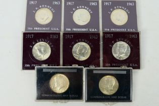 Kennedy Half Dollars - Three 1964 exampl