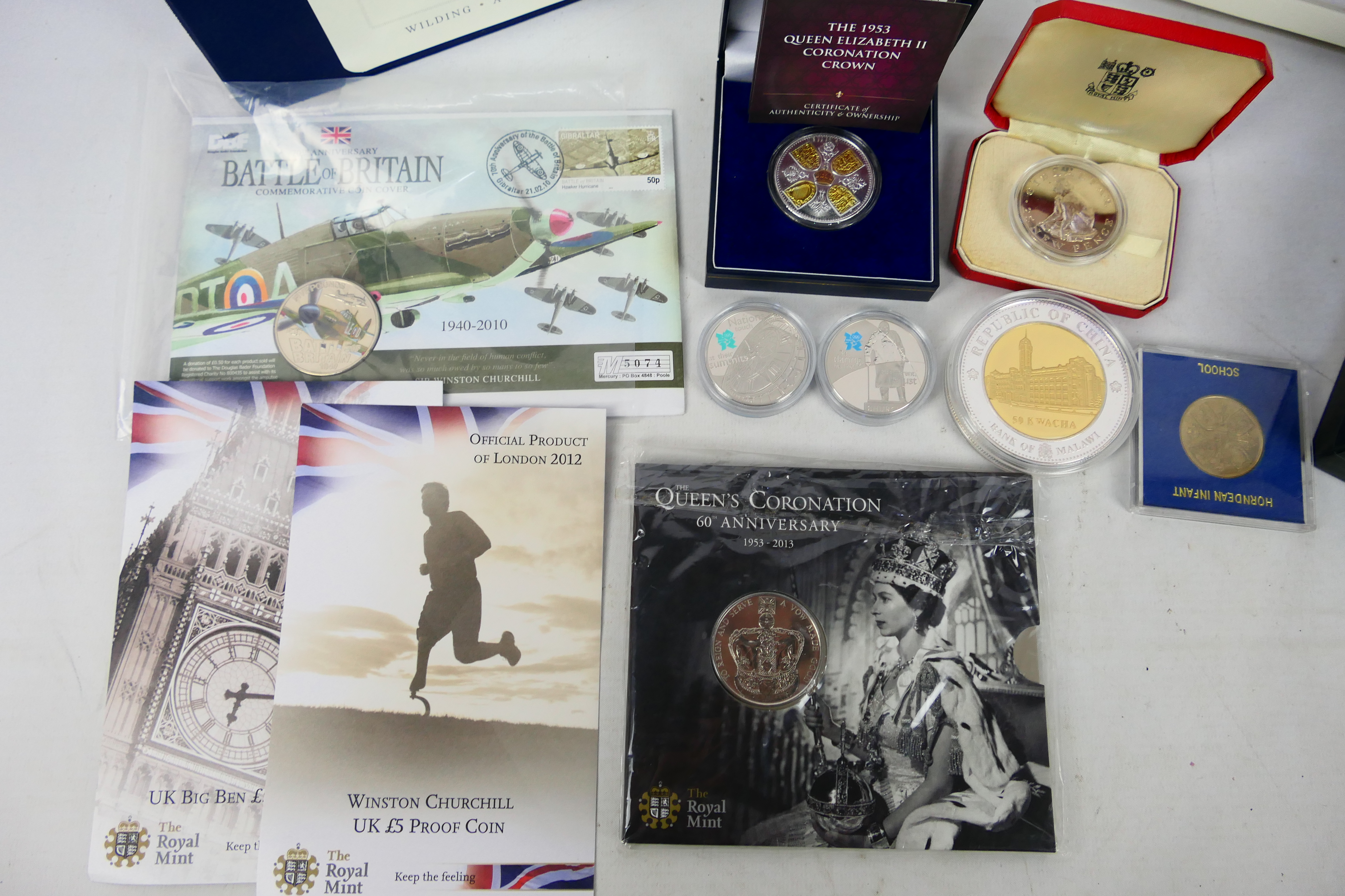 A limited edition Westminster Portraits Of Her Majesty First Day Coin And Banknote Cover Collection, - Image 3 of 10