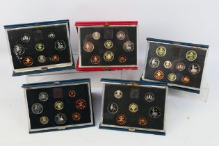 Five Royal Mint Proof Coin Collection se